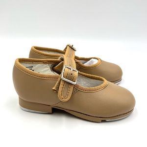 Capezio 3800 3800T Toddler Little Kids Girls Mary Jane Caramel Tan Tap Shoes 6.5